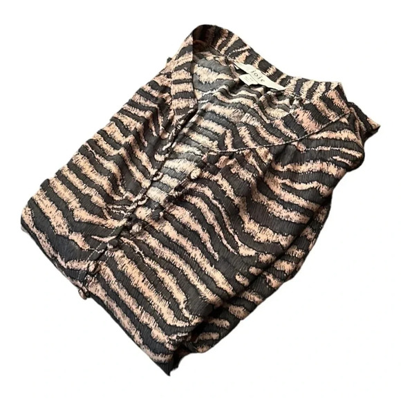 Joie Tariana Button Down Blouse in Ginger Size XS - Picture 10 of 11